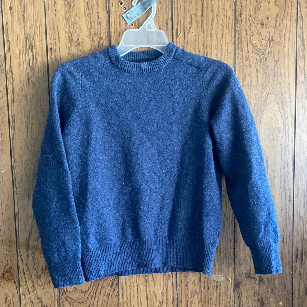 J. Crew Blue Crew Neck Sweater Classic Knit Pullover